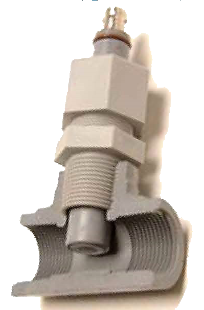 FC66P, Sensorex 3/4" MNPT Probe Adapter. Requires 3/4" NPT Tee