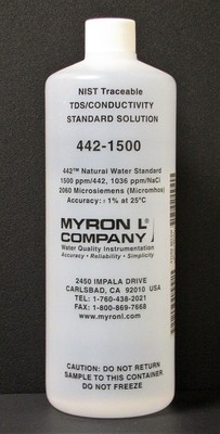 442-1500, Myron L Company 1500ppm, Calibration Solution, Quart