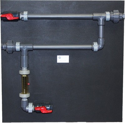 HCR-20B, 3/4" Two Station Corrosion Coupon Rack with Flow Indicator