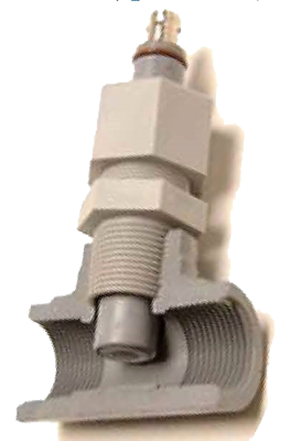 FC66P, Sensorex 3/4" MNPT Probe Adapter. Requires 3/4" NPT Tee