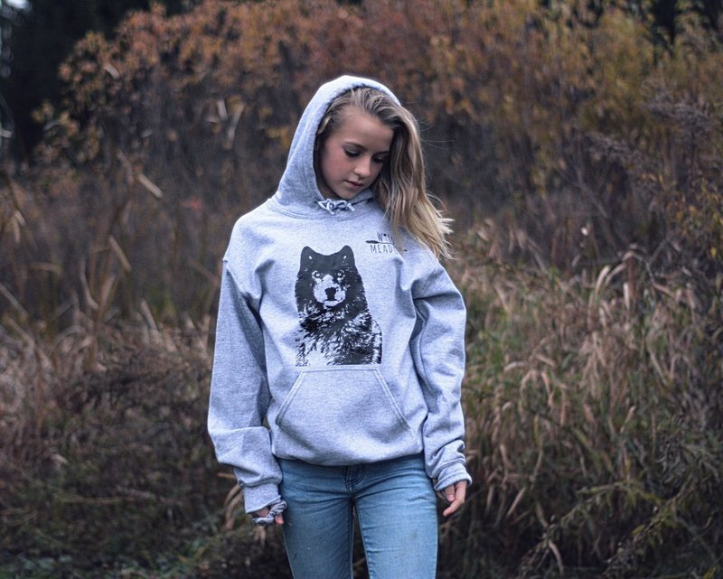 ARROW HOODIE-GREY