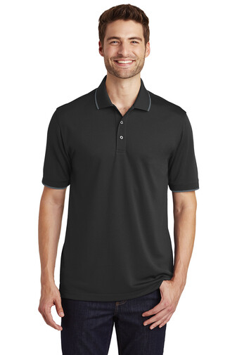 K111 Port Authority® Dry Zone® UV Micro-Mesh Tipped Polo