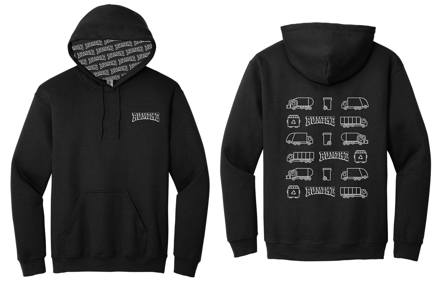 BLACK RUMPKE HOODED SWEATSHIRT