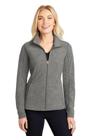 Ladies Heather Microfleece Full-Zip Jacket. L235.