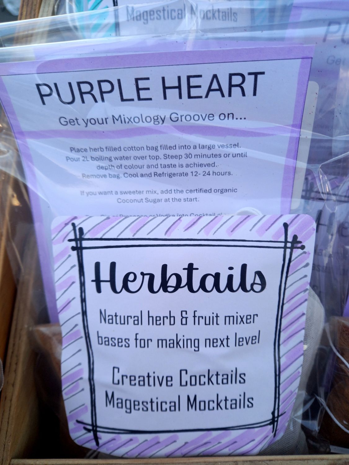 HERBTAILS: Purple Heart - mixer base for Creative Cocktails/Magestical Mocktails
