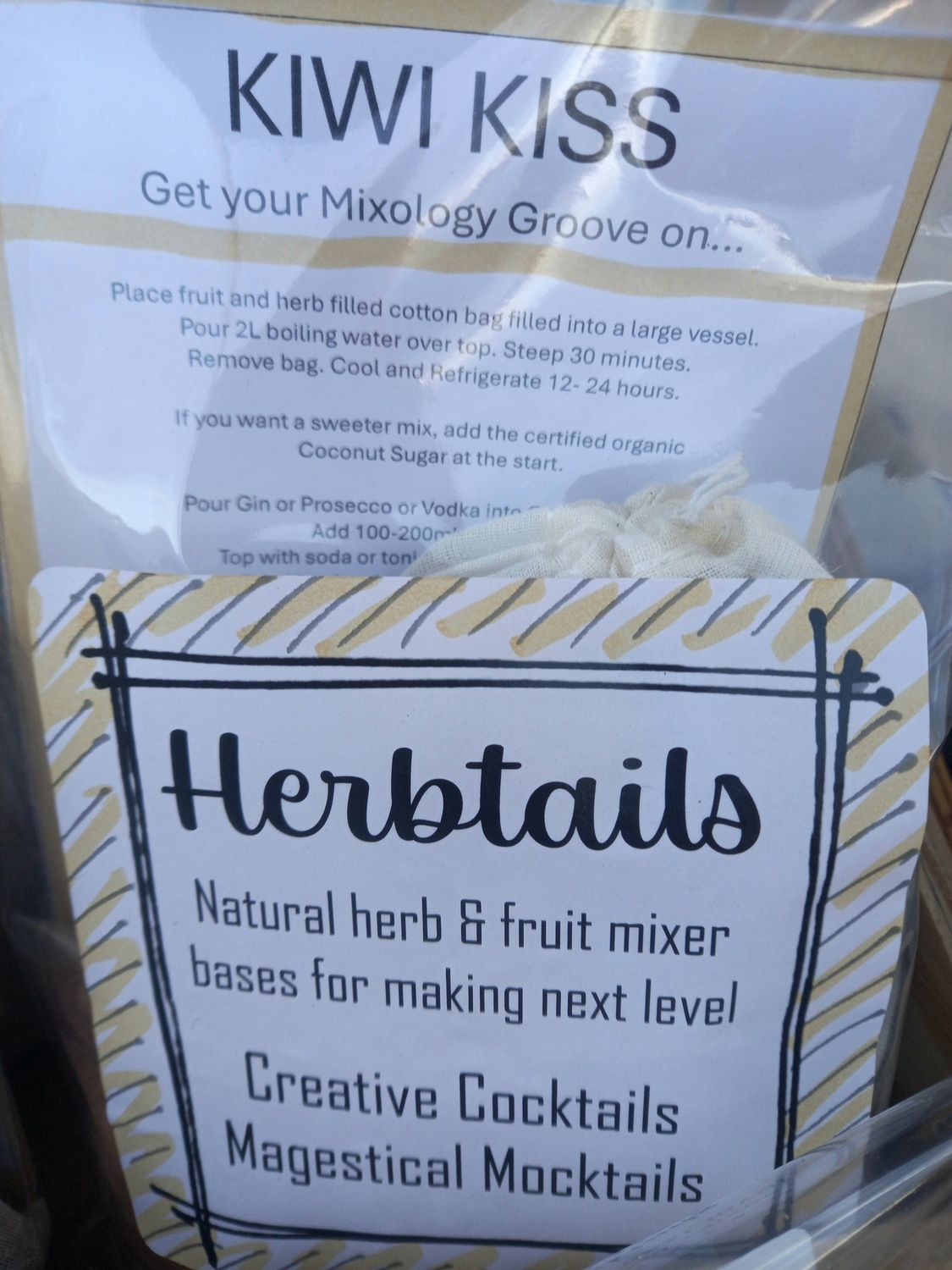 HERBTAILS : Kiwi Kiss - mixer base for Creative Cocktails/Magestical Mocktails