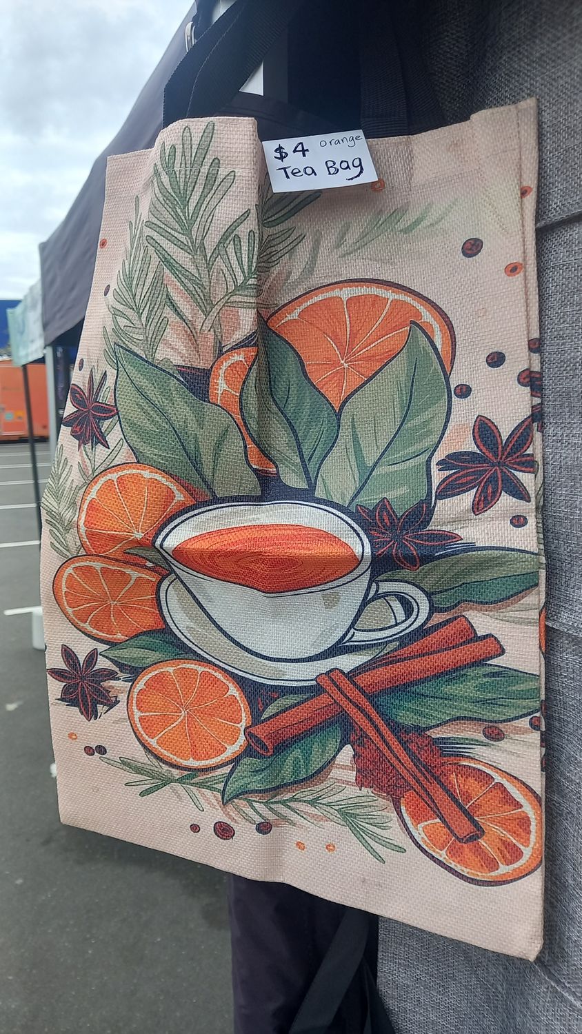Tea Tote Bag - Orange
