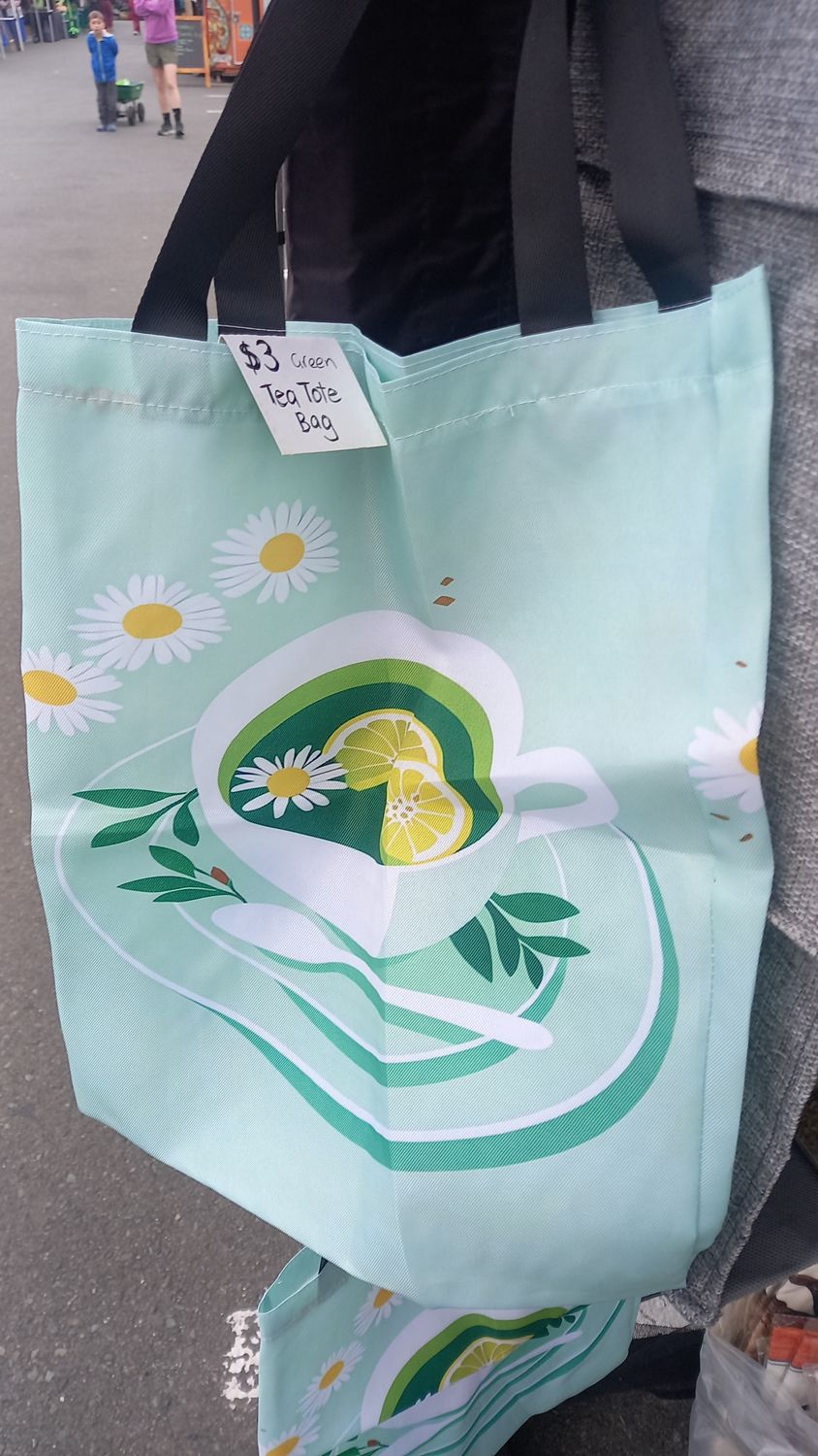 Tea Tote Bag - Green