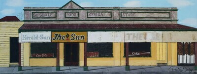 Original painting - General Store, Boisdale. *On display at the Criterion Hotel, Sale (payment and pickup options in description)