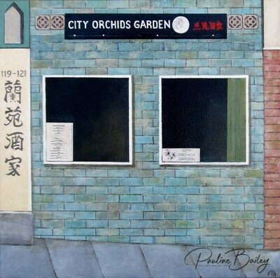 Original painting - City Orchids, Chinatown