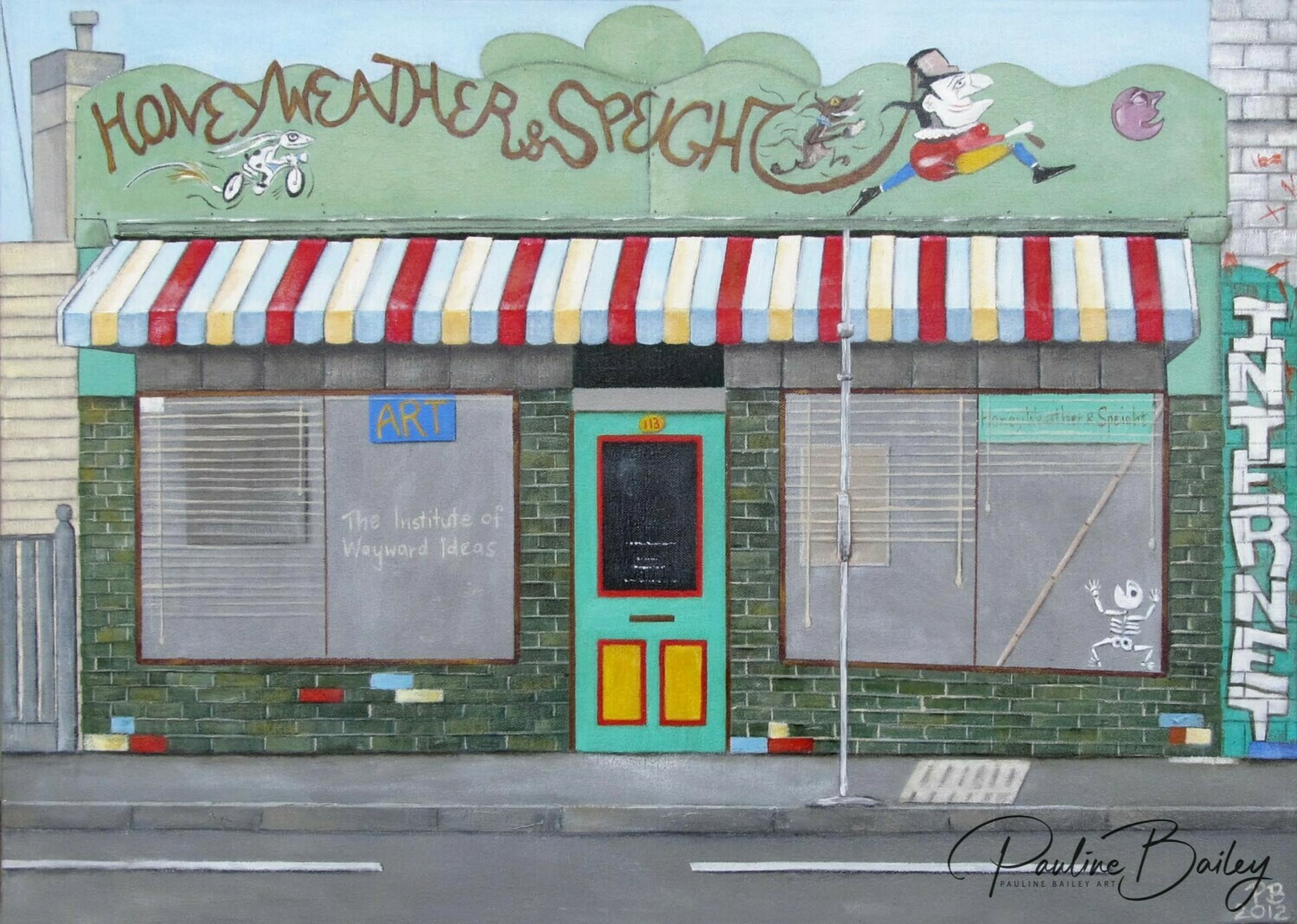 Original painting - Honey, Weather & Speight, Barkly Street.