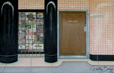 Original painting - Campbell Arcade
*On display at the Criterion Hotel, Sale (payment and pickup options in description)