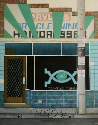 Original painting - Temple Town, Abbotsford. *On display at Criterion Hotel, Sale (payment and pickup options in description)