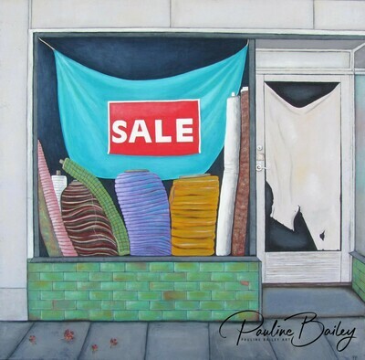 Original painting - Job Warehouse, Bourke Street. *ON SALE - $100 off