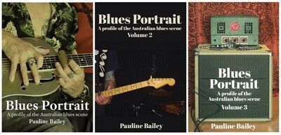 Three book set - Blues Portrait.  Choose from Volumes 1, 2, 3 or 4  (Pick any combo to make up a set of 3 books)