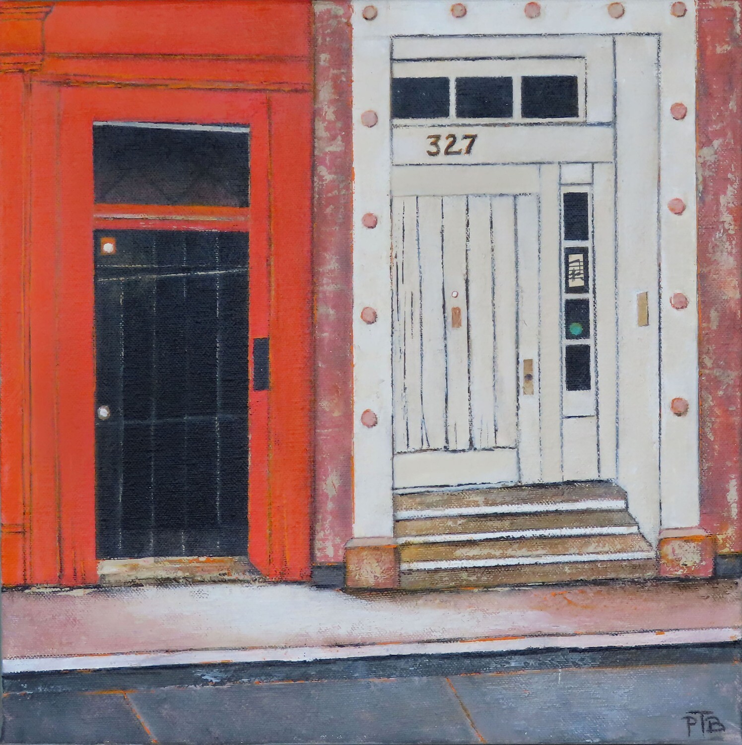 Original painting - 327 Bourbon Street.