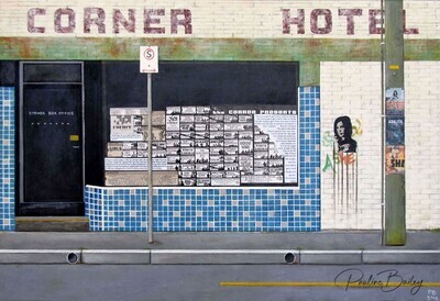 Blank greeting card - Corner Hotel, Richmond