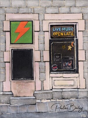 Original painting - Cherry Bar (Lightning Bolt). * On display at Segue Gallery, Stratford until June 29