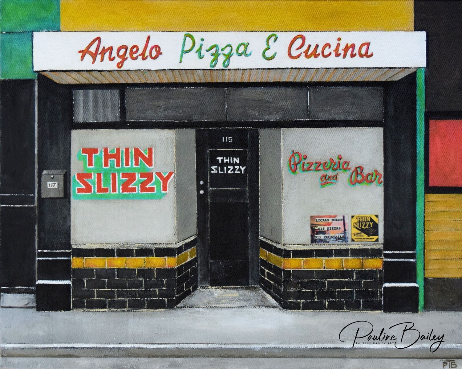 Original painting - Thin Slizzy, Collingwood