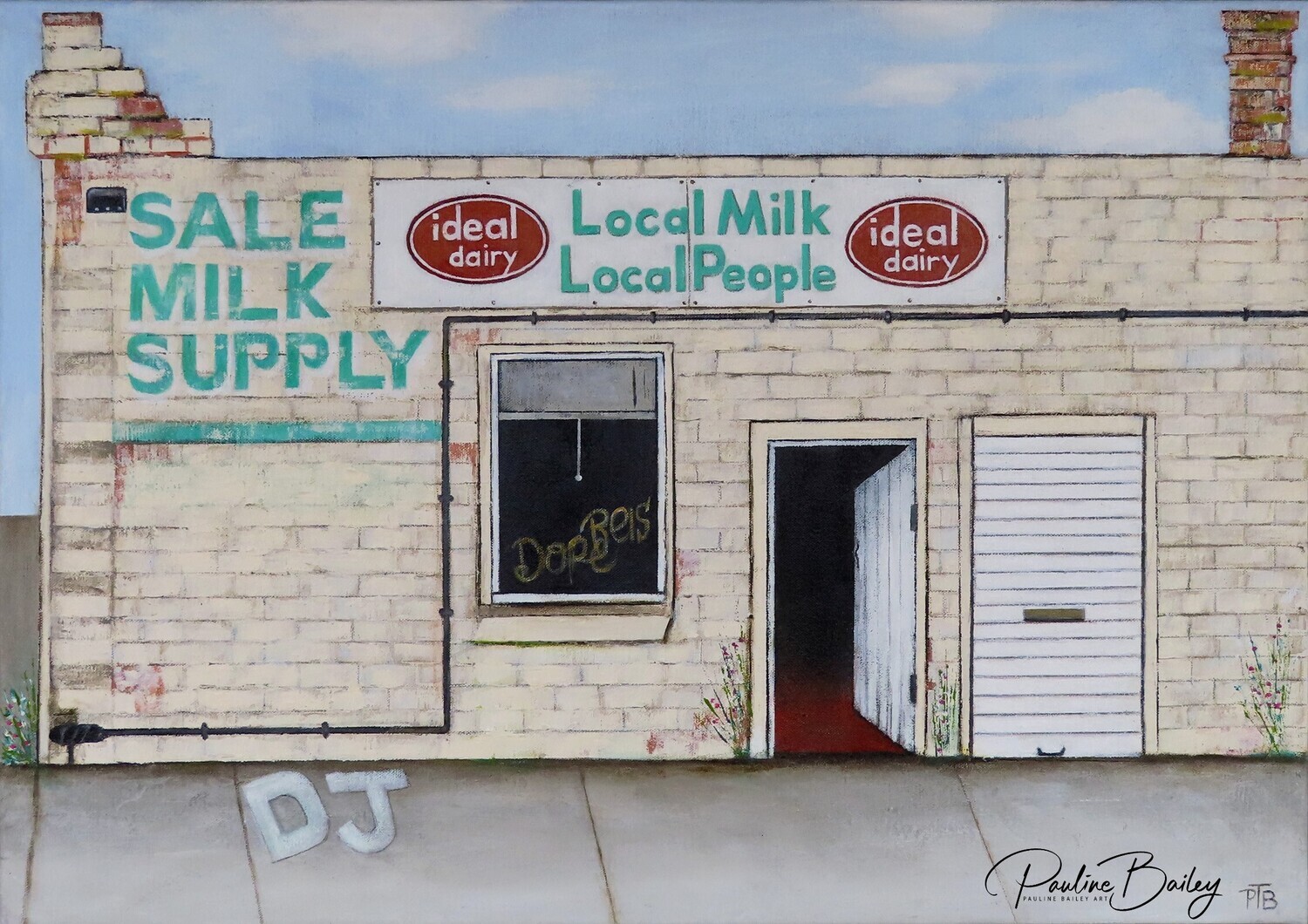 Original painting - Sale Milk Supply. *On display at the Criterion Hotel, Sale (payment and pickup options in description)
