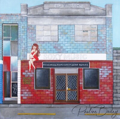Original painting - Soxy Music, Inkerman St.