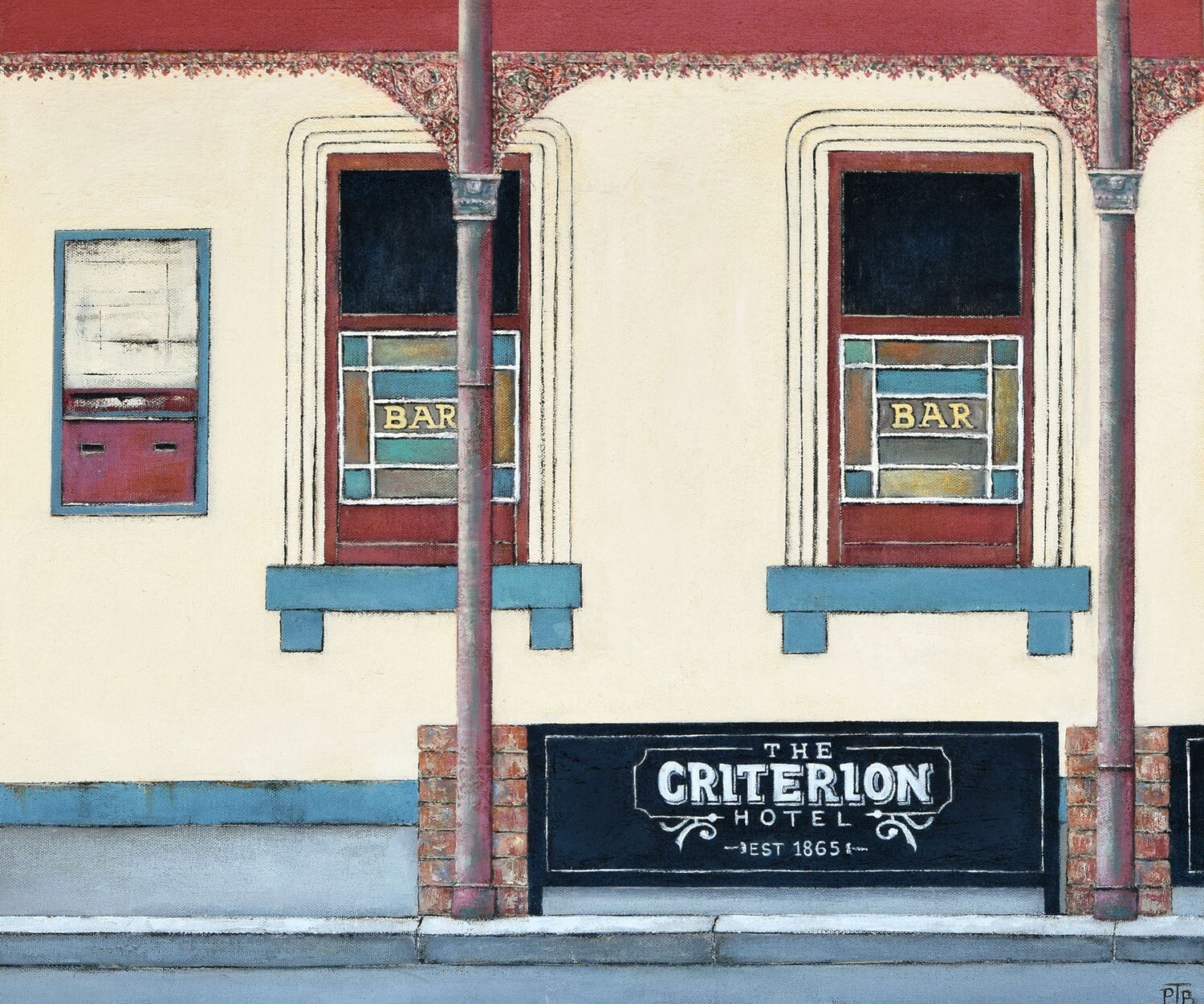 Original painting - Criterion Hotel.
*On display at the Criterion Hotel, Sale (payment and pickup options in description)