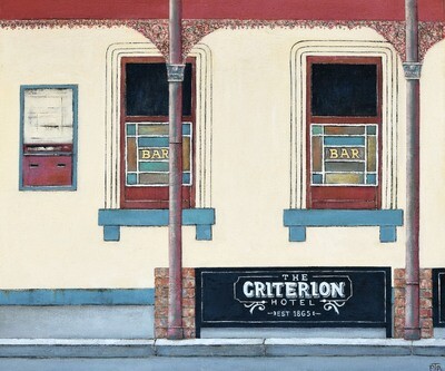 Original painting - Criterion Hotel. *On display at the Criterion Hotel, Sale (Pickup options in description)