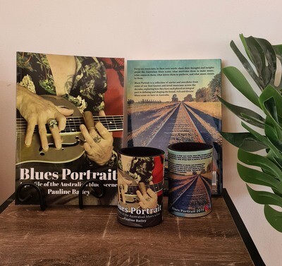 Blues Portrait Book + Stubby Holder set. (Volumes 1, 2, 3 and 4)
