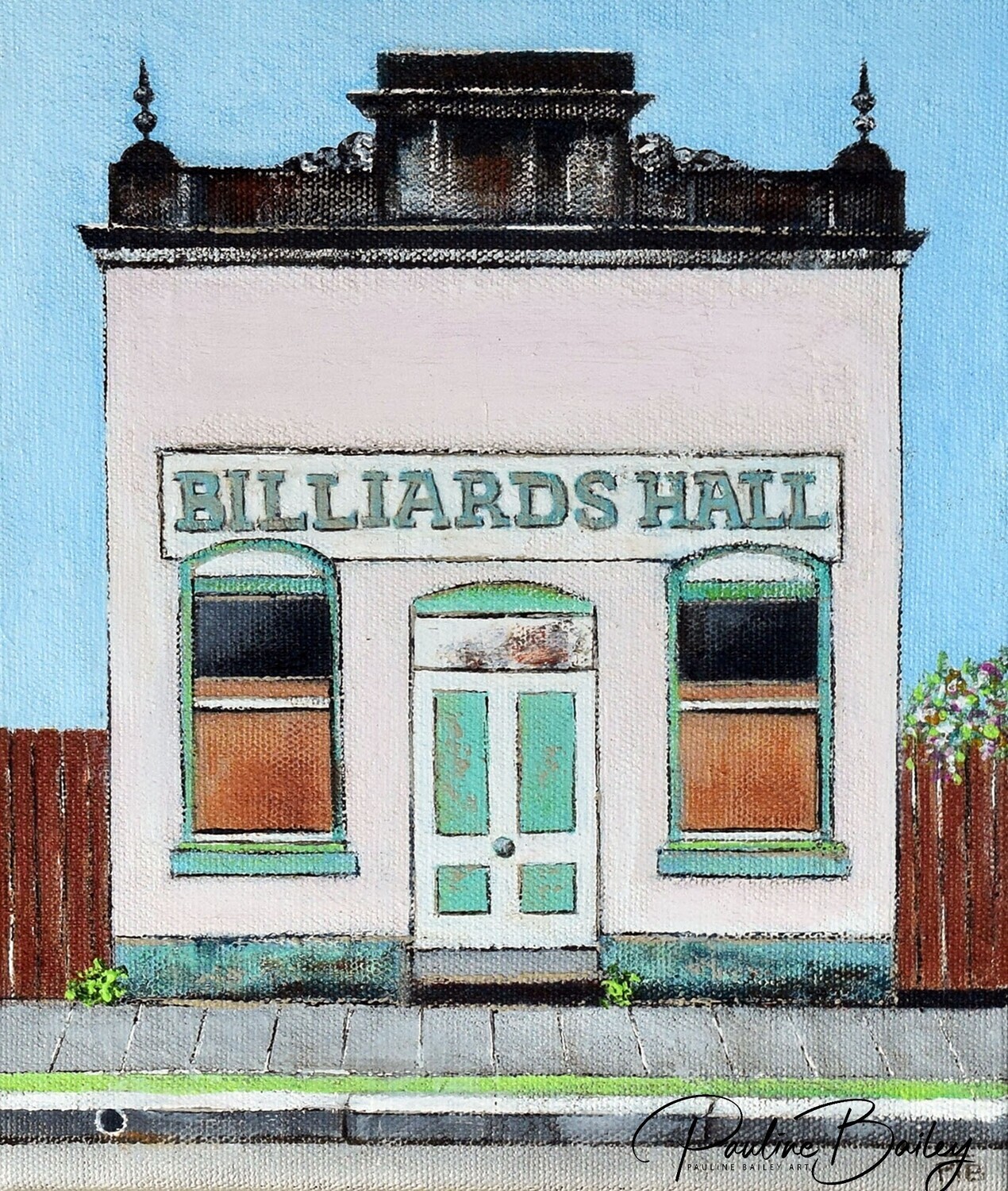 Original painting - Billiards Hall, Chiltern
