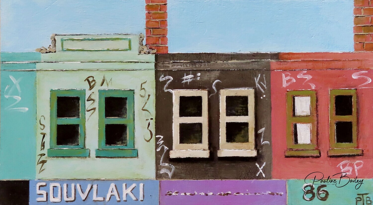 Original painting - Brunswick St. Windows