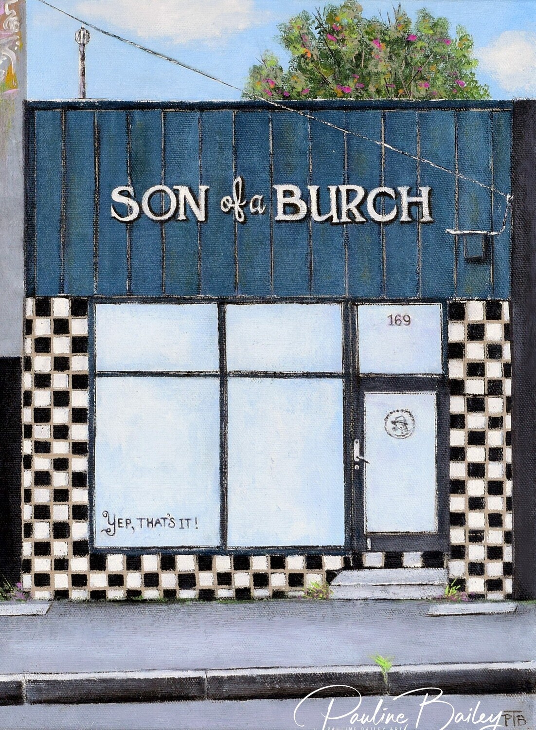 Original painting - Son of a Burch, McKinnon. * On display at Segue Gallery, Stratford until June 29