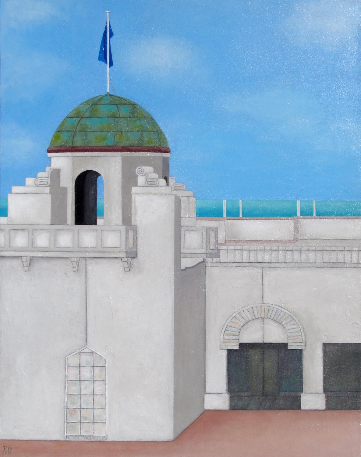 Original painting - St Kilda Sea Baths *On sale, 50% off