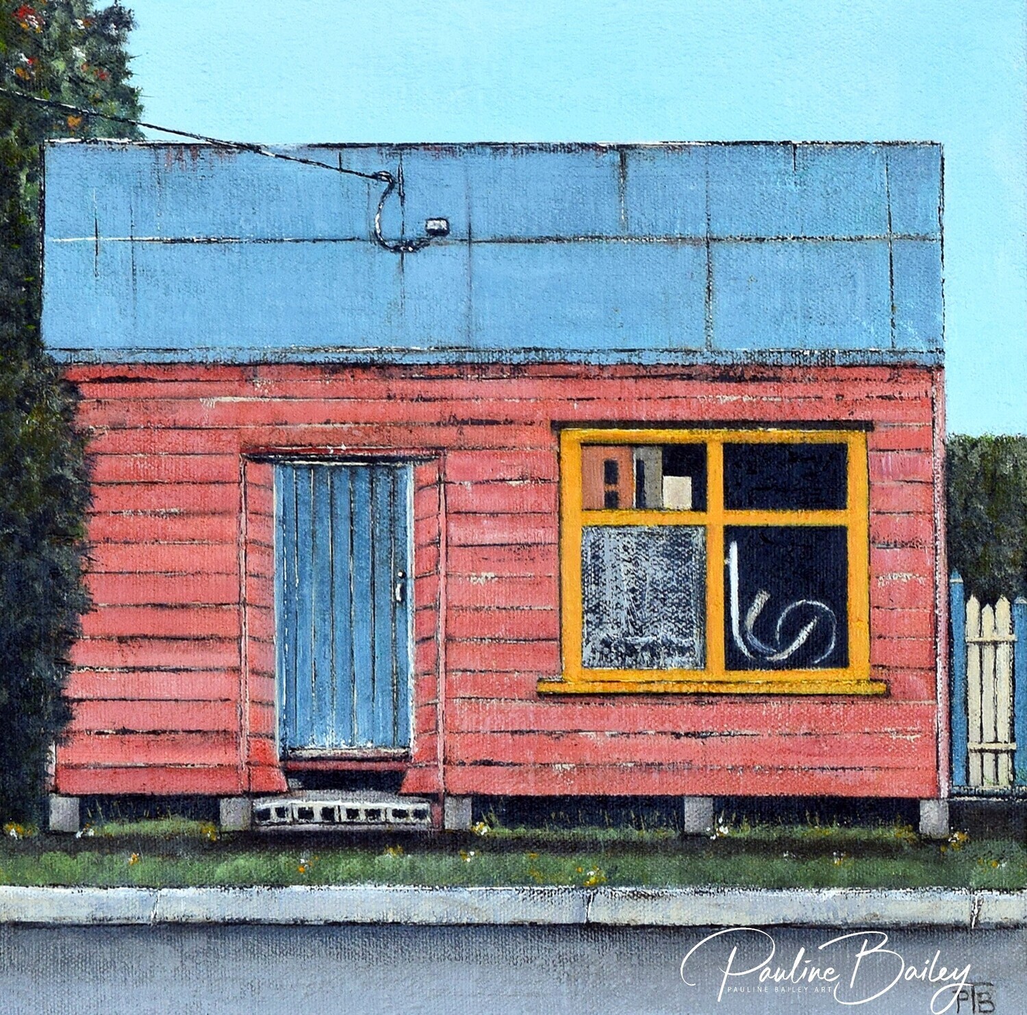 Original painting - Little Red House, Neerim South. * On display at Segue Gallery, Stratford until June 29