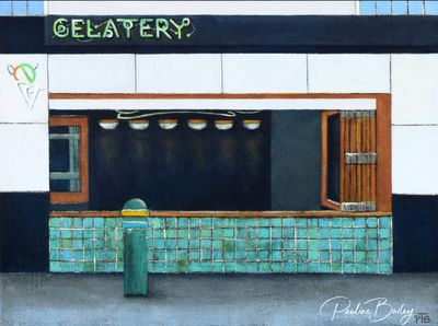 Original painting - Augustus Gelatery, Traralgon. * On display at Segue Gallery, Stratford until June 29