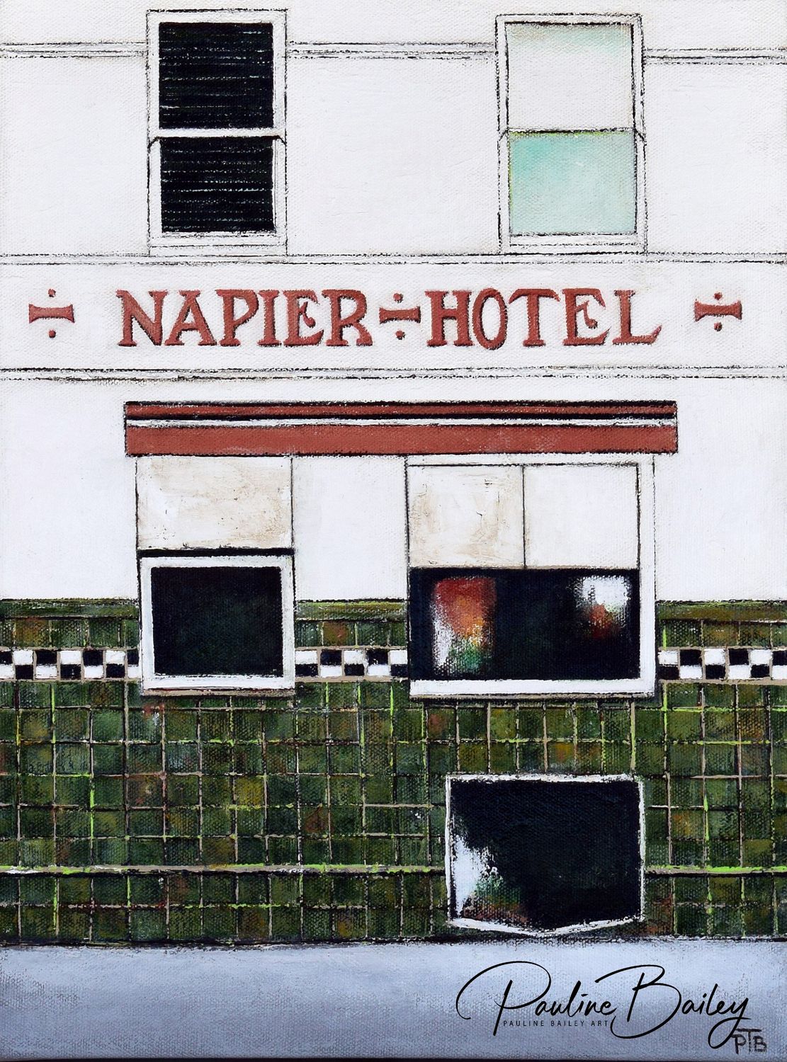 Original painting - The Napier, Fitzroy
