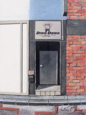 Tea Towel - Ding Dong Lounge, Melbourne. Organic Cotton, 50 x 65cm