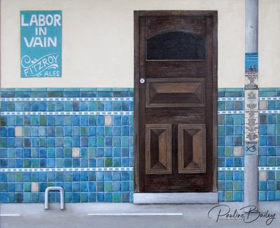 Tea Towel - Labor in Vain, Fitzroy. Organic Cotton, 50 x 65cm
