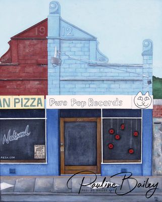 Tea Towel - Pure Pop, St Kilda. Organic Cotton, 50 x 65cm