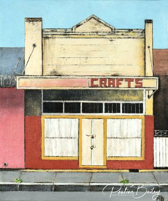 Original painting - Craft Store, Peak Hill NSW. * On display at Segue Gallery, Stratford until June 29