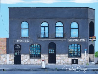 Original painting - McKinnon Hotel *On display at the Criterion Hotel, Sale (Pickup options in description)