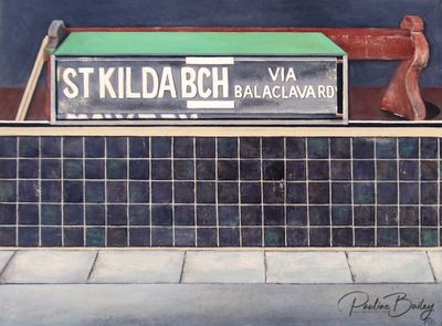 Original painting - Biba Window, Acland Street