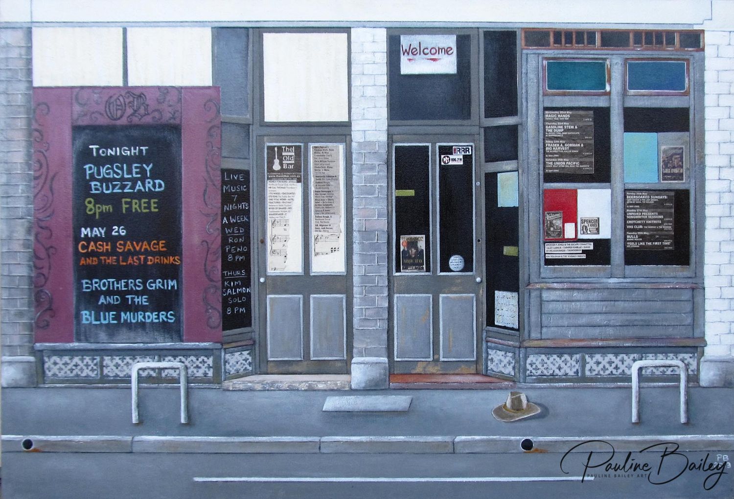 Metal Print - The Old Bar, Fitzroy 46 x 30.5cm