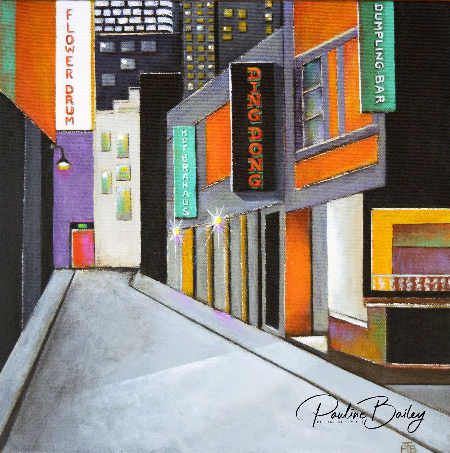 Canvas Print - Market Lane, Melbourne - 30 x 30cm