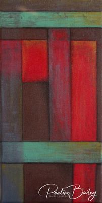 Original painting - Abstract No. 2. 20 x 40cm, acrylic on canvas.
