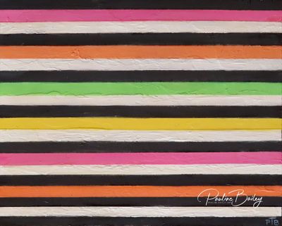 Original painting - Licorice Allsort. 25 x 20cm, acrylic on wood panel.