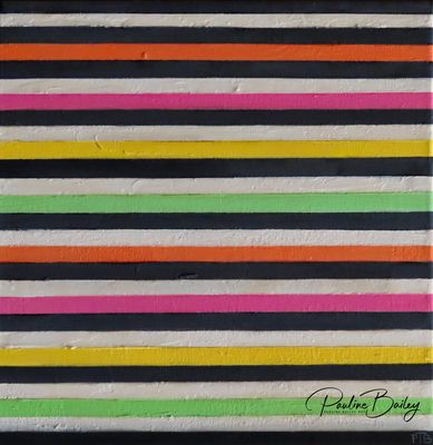 Original painting - Licorice Allsort. 30 x 30cm, acrylic on canvas.
