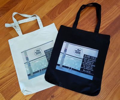 &quot;Tote&quot; Canvas tote bag, black.