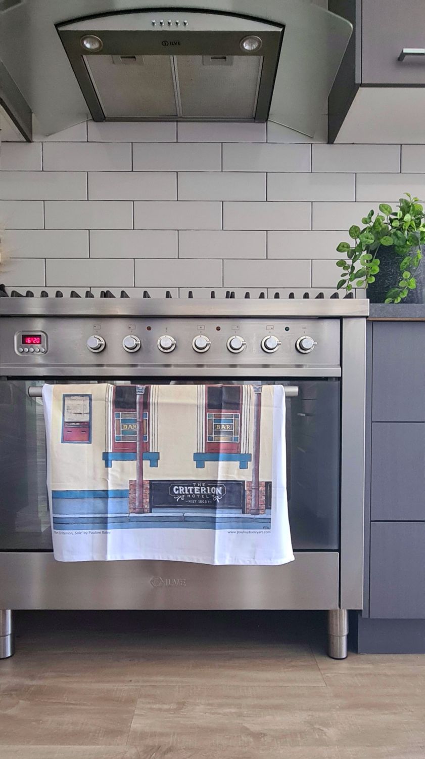 Tea Towel - Criterion Hotel, Sale - Organic Cotton, 50 x 65cm
