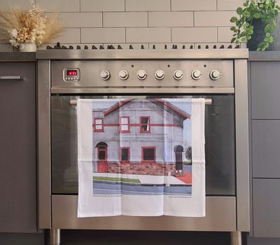 Tea Towel - Meeniyan Hotel. Organic Cotton, 50 x 65cm