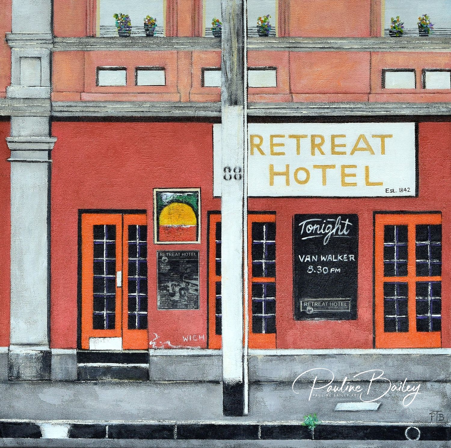 Original painting - The Retreat, Brunswick. *On display in the Brunswick Ballroom. See item description for pickup/delivery options.